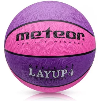 Basketball MTR LAYUP Größe 4, rosa und lila