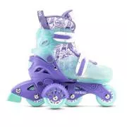 Kinder Rollschuhe Cariboo Step One, lila und mint, 30-33