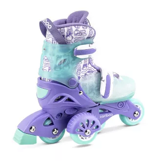 Kinder Rollschuhe Cariboo Step One, lila und mint, 30-33