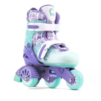 Kinder Rollschuhe Cariboo Step One, lila und mint, 30-33
