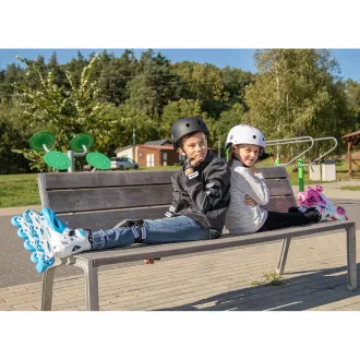 Rollschuhe 4in1 Enero KIDS - blau und weiß, 34-37 Rollschuhe 4in1 Enero KIDS - blau und weiß, 34-37
