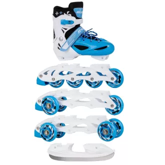 Rollschuhe 4in1 Enero KIDS - blau und weiß, 34-37 Rollschuhe 4in1 Enero KIDS - blau und weiß, 34-37