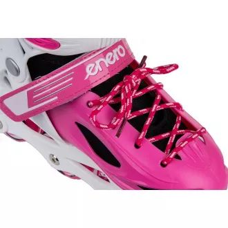 Rollschuhe 4in1 Enero KIDS - rosa und weiß, 30-33 - Unverpackt