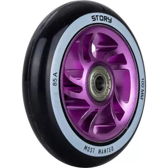 Rollerräder Story Bandit DOS Stunt 2 Stück, 100mm, lila