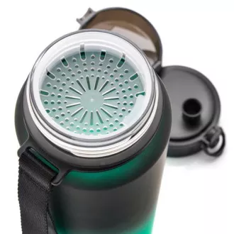 Tritan Sportflasche MTR, 1000 ml, schwarz-grün