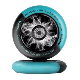 Ersatzräder für Freestyle Scooter MOVINO Maniac, 110 mm, Nylon, 2 Stück, Blau