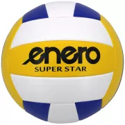 Volleyball ENERO gestreift Größe 5, gelb-blau-weiß