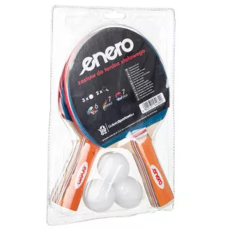 Tischtennis-Set ENERO, 2 Schläger 3 Bälle Tischtennis-Set ENERO, 2 Schläger 3 Bälle