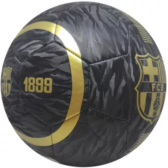 Fußball FC Barcelona Größe 5, schwarz und gold