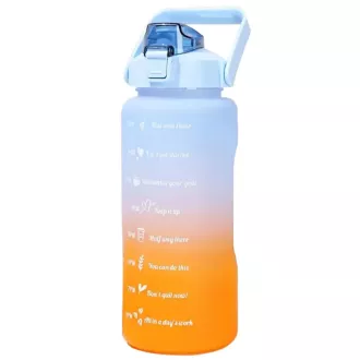 Motivations-Sportflasche 2l, Grau