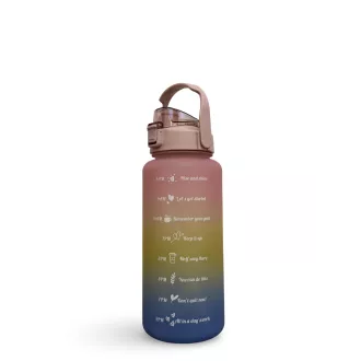 Motivations-Sportflasche 2l, Dunkelrosa