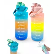 Motivations-Sportflasche 2l, Dunkeltürkis