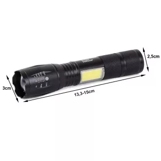 LED-Taschenlampe CREE ZOOM Bailong XML T6 COB