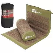 Akupressur PREMIUM Übungsmatte mit Kissen 67x42x2 cm, Mascara khaki