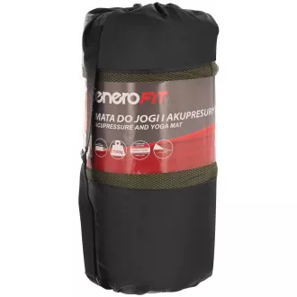Akupressur PREMIUM Übungsmatte mit Kissen 67x42x2 cm, Mascara khaki