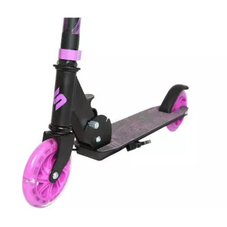 Kinder-Roller Story Play mit Handbremse, LED-Räder, lila