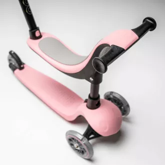 Cariboo Twist 3in1 dreirädriger Scooter mit LED-Rädern, rosa Cariboo Twist 3in1 dreirädriger Scooter mit LED-Rädern, rosa