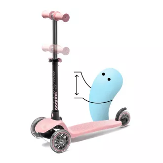 Cariboo Twist 3in1 dreirädriger Scooter mit LED-Rädern, rosa Cariboo Twist 3in1 dreirädriger Scooter mit LED-Rädern, rosa