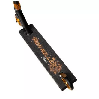 Freestyle Scooter Story High Roller Stunt, Schwarz und Gold Freestyle Scooter Story High Roller Stunt, Schwarz und Gold