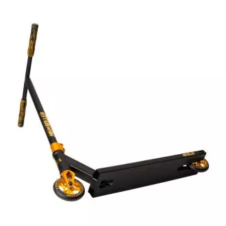 Freestyle Scooter Story High Roller Stunt, Schwarz und Gold Freestyle Scooter Story High Roller Stunt, Schwarz und Gold