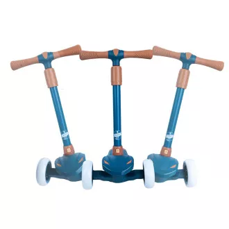 Kinderroller Story Mini Friends mit LED-Rädern Roller, blau, dreirädrig
