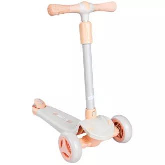 Kinderroller Story Mini Friends mit LED-Rädern Roller, weiß, dreirädrig