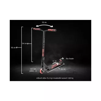 Freestyle-Roller MOVINO Stunt NITRO Rot 2024
