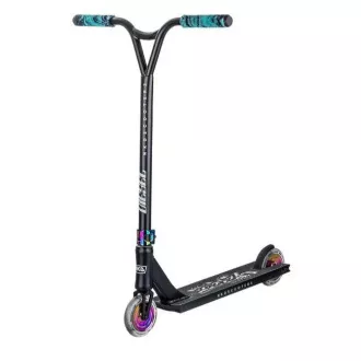 NKD Diesel Stunt Freestyle Scooter, Schwarz und Regenbogen