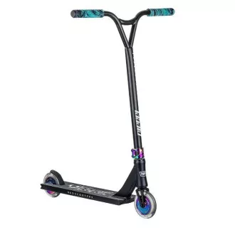 NKD Diesel Stunt Freestyle Scooter, Schwarz und Regenbogen