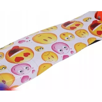 MINI SCOOTER dreirädriger Scooter mit leuchtenden Rädern, EMOJI