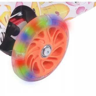 MINI SCOOTER dreirädriger Scooter mit leuchtenden Rädern, EMOJI