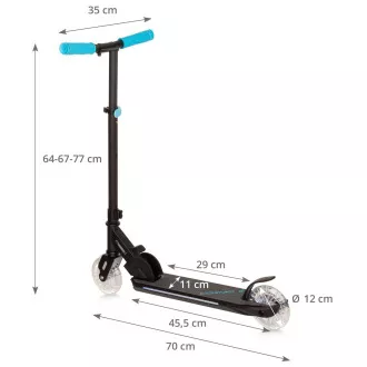 MOVINO COSMO 2 Klapproller mit LED-Rädern 120 mm