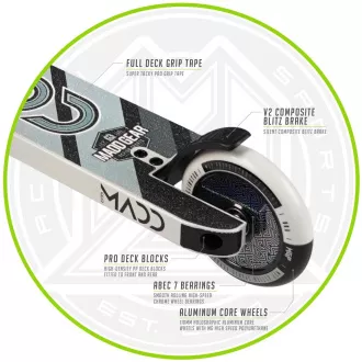 MADD GEAR Freestyle Scooter Kick Pro BLACK-SILVER
