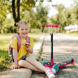 Dreirädriger Kinder-Roller MTR Funny, Pink
