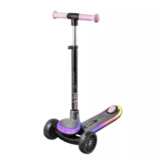 Dreirädriger Kinder-Roller Cariboo LEDstar, rosa