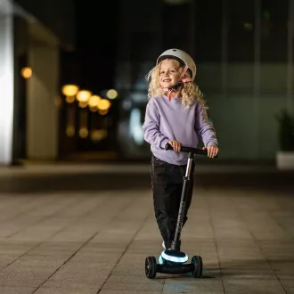 Dreirädriger Kinder-Roller Cariboo LEDstar, rosa