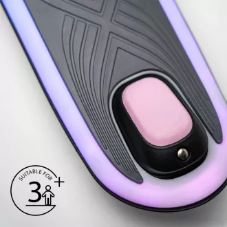 Dreirädriger Kinder-Roller Cariboo LEDstar, rosa