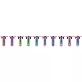 Dreirädriger Kinder-Roller Cariboo LEDstar, rosa