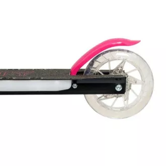 Kinder Scooter Story LED mit leuchtenden Rädern, Schwarz und Rosa