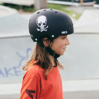 Freestyle Helm NKX Brain Saver, Weiß, M (54-57cm)