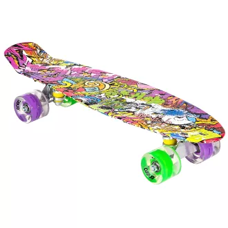 Pennyboard ENERO 56cm mit LED-Rädern, VINTAGE