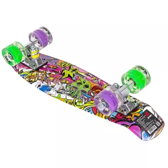 Pennyboard ENERO 56cm mit LED-Rädern, VINTAGE
