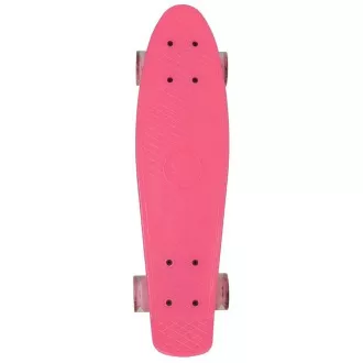 Pennyboard mit LED-Rädern, 56 cm PINK