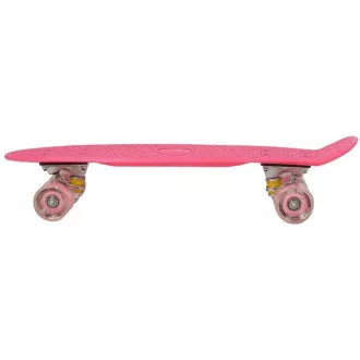 Pennyboard mit LED-Rädern, 56 cm PINK