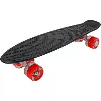 Pennyboard mit LED-Rädern, 56 cm SCHWARZ/ROT Pennyboard mit LED-Rädern, 56 cm SCHWARZ/ROT