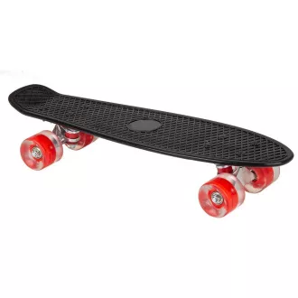 Pennyboard mit LED-Rädern, 56 cm SCHWARZ/ROT Pennyboard mit LED-Rädern, 56 cm SCHWARZ/ROT