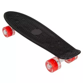 Pennyboard mit LED-Rädern, 56 cm SCHWARZ/ROT Pennyboard mit LED-Rädern, 56 cm SCHWARZ/ROT