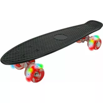 Pennyboard mit LED-Rädern, 56 cm SCHWARZ/ROT Pennyboard mit LED-Rädern, 56 cm SCHWARZ/ROT