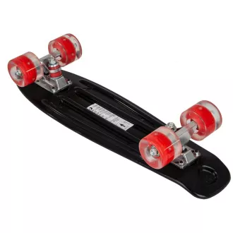 Pennyboard mit LED-Rädern, 56 cm SCHWARZ/ROT Pennyboard mit LED-Rädern, 56 cm SCHWARZ/ROT