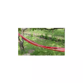 Faltbare Hängematte aus Baumwolle, rot-gelb, 260x80cm